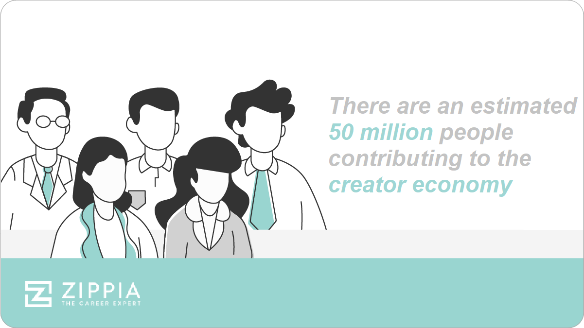 There are an estimated 50 million people contributing to the creator economy